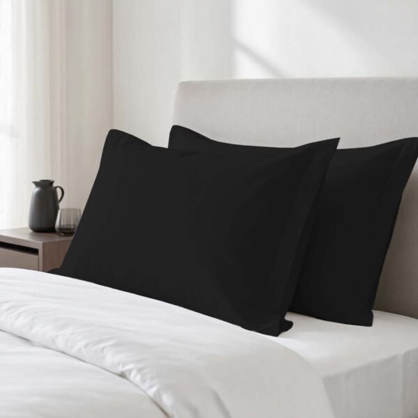 Luxury 200 Thread Count Oxford Pillowcase - Black