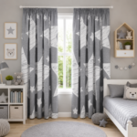 Luxury Kids Superstar Blackout Curtains - Grey