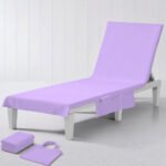 Luxury Quick Dry Beach Chair Cover - Lilac