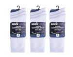 Men's Pack Of 3 Cotton Socks - White - Image 2