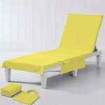 Luxury Quick Dry Beach Chair Cover - Yellow