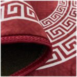 Modern Living Room Greek Key Rug - Red - Image 4
