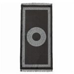 Modern Living Room Greek Key Rug - Black - Image 5