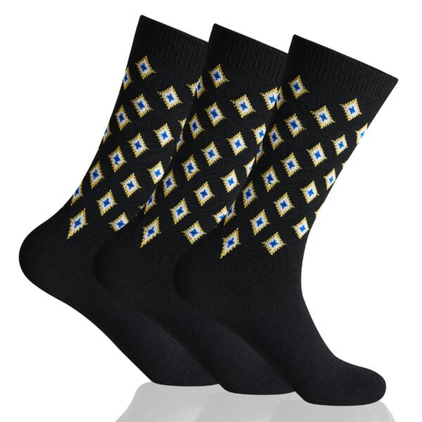 12 Pack Men's Smart Patterned Suit Socks - Bng
