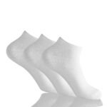 12 Pack Ladies Soft Bamboo Low Cut Socks - White