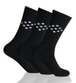 12 Pack Men’s Dotted Triangle Suit Socks - Black