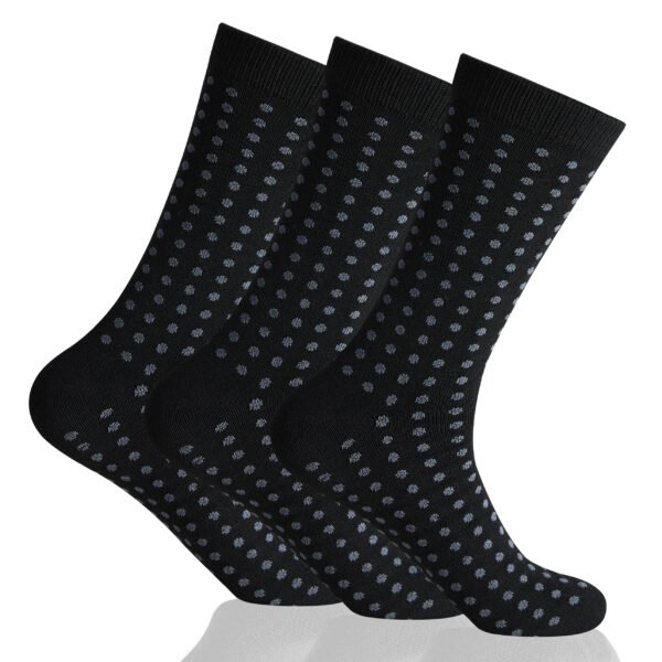 12 Pack Men’s Dot Stripe Suit Socks - Bng