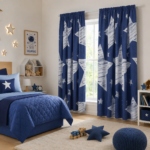 Luxury Kids Superstar Blackout Curtains - Grey