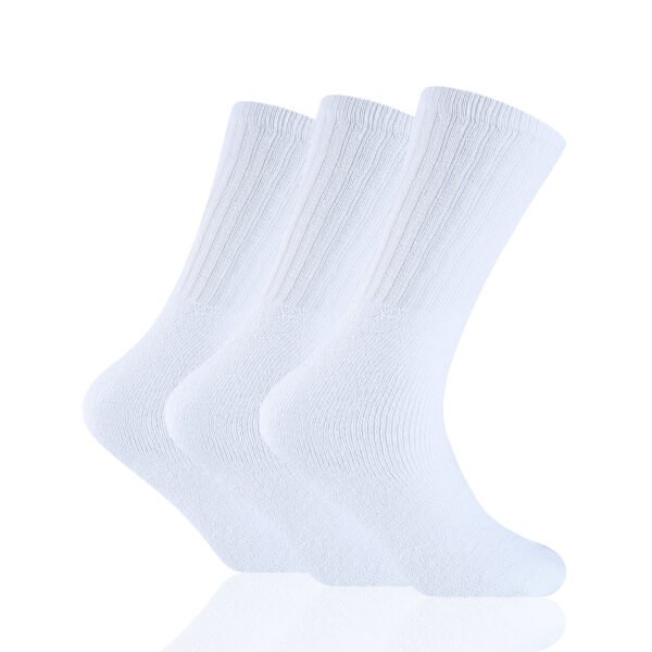 3 Pack Premium Plain Sports Socks - White