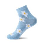12 Pack Ladies Soft Floral Print Socks - Multi
