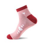 12 Pack Ladies Soft Heart Pattern Socks - Multi