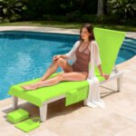Luxury Quick Dry Beach Chair Cover - Green