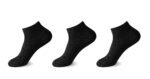 12 Pack Ladies Soft Bamboo Low Cut Socks - Black