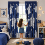 Luxury Kids Superstar Blackout Curtains - Grey