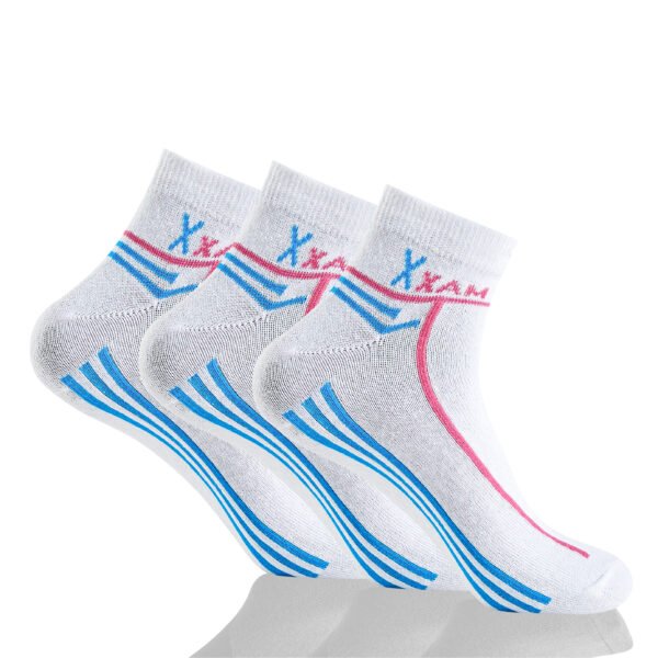 12 Pack Ladies Cotton Sports Socks - Multi