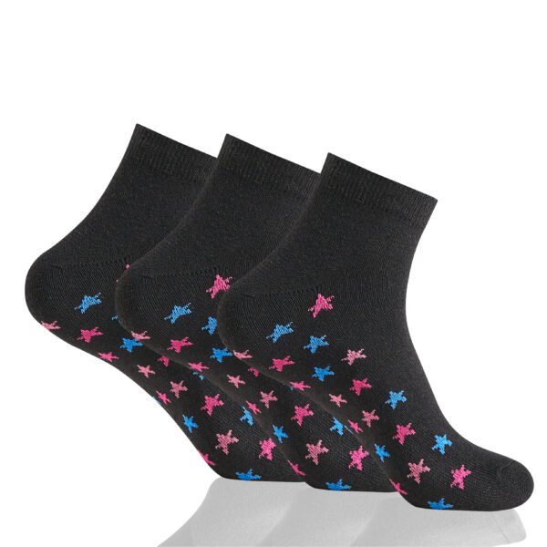 12 Pack Ladies Cotton Rich Daily Socks - Multi
