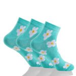 12 Pack Ladies Soft Floral Print Socks - Multi