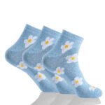 12 Pack Ladies Soft Floral Print Socks - Multi