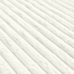 Premium Ribbed Soft Living Room Rug - Cream - Image 5
