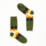 12 Pack Men's Vibrant Cotton Suit Socks - Multi