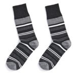 12 Pack Men's Striped Easy Grip Socks - Multi