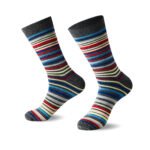 12 Pack Men’s Formal Stripe Dress Socks - Bng