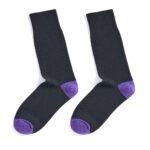 12 Pack Men's Non-Elastic Plain Socks - Multi - Image 5