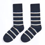 12 Pack Men's Loose Fit Striped Socks - Multi - Image 5