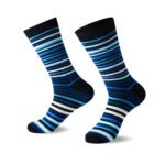 12 Pack Men’s Formal Stripe Dress Socks - Bng