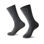 12 Pack Men’s Dot Stripe Suit Socks - Bng