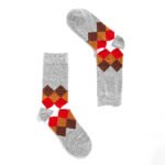 12 Pack Men's Vibrant Cotton Suit Socks - Multi