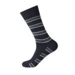 12 Pack Men's Loose Fit Striped Socks - Multi - Image 7