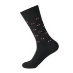 12 Pack Men’s Loose Fit Stripe Socks - Black