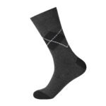 12 Pack Men’s Patterned Comfort Socks - Black/Grey