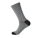 12 Pack Men’s Dotted Stripe Soft Socks - Black/Grey