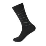 12 Pack Men’s Loose Fit Stripe Socks - Black