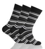 12 Pack Men’s Geometric Comfort Socks - Black