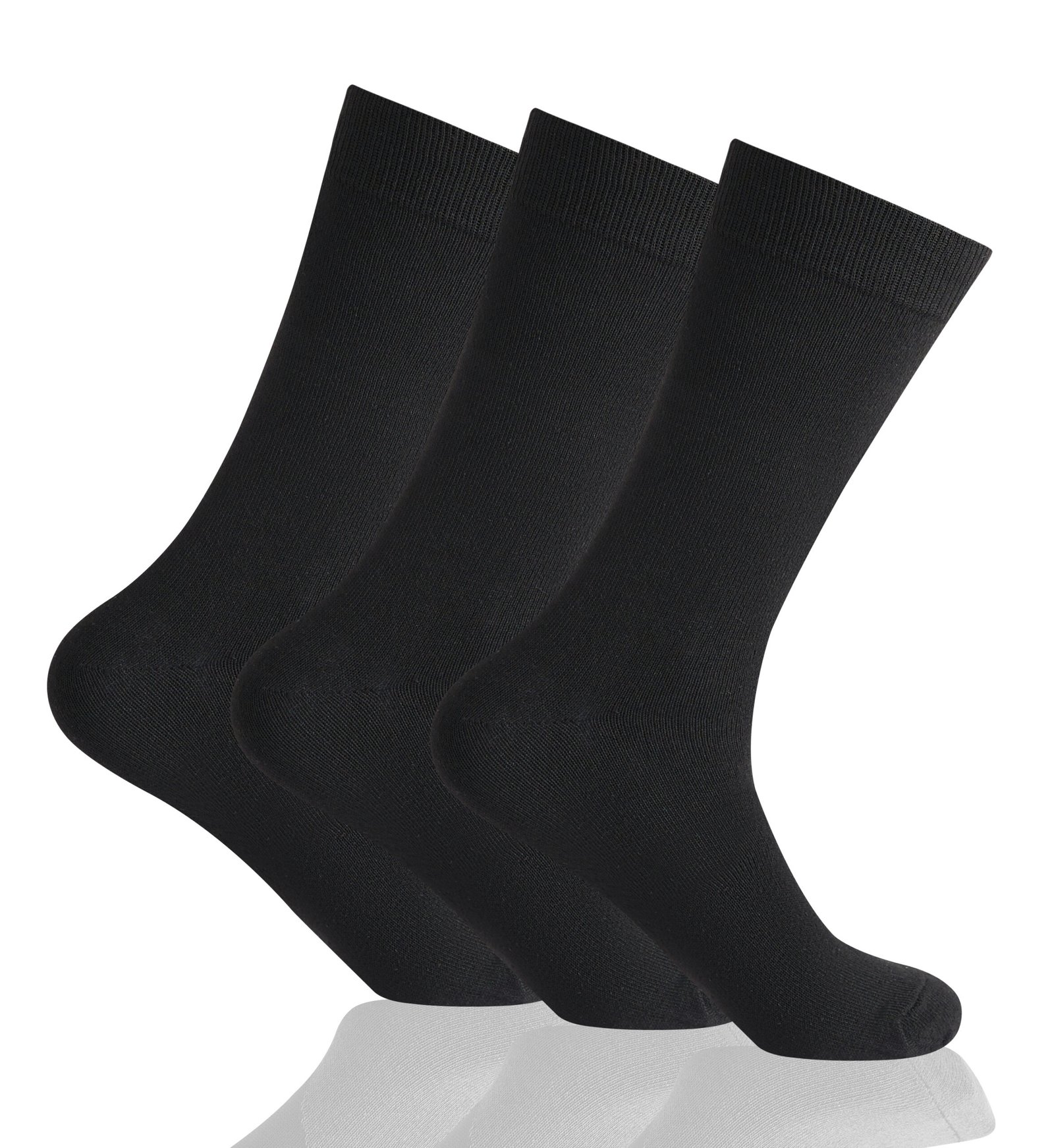 5M5A2135 12 Pack Men’s Breathable Plain Socks - Black