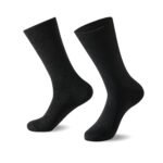 12 Pack Men’s Soft Cotton Comfort Socks - Black