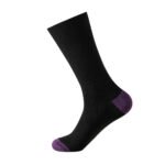 12 Pack Men’s Soft Cotton Heel Toe Socks - Black