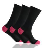 12 Pack Men’s Soft Cotton Heel Toe Socks - Black