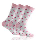 12 Pack Men’s Cotton Bow Design Socks - Multi