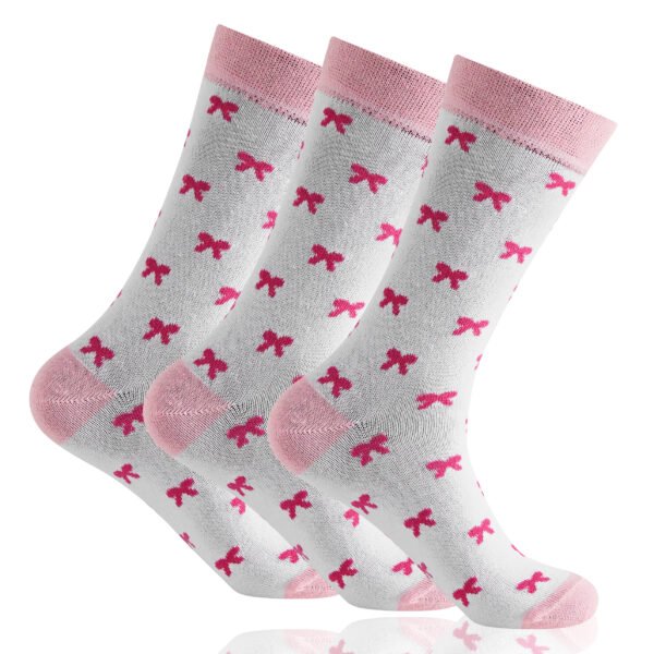 12 Pack Men’s Cotton Bow Design Socks - Multi