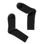 12 Pack Men’s Soft Cotton Comfort Socks - Black