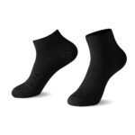 12 Pack Ladies Soft Bamboo Low Cut Socks - Black