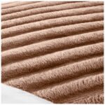 Plush Ribbed Pet Bed for Dogs & Cats - Mink - Image 4