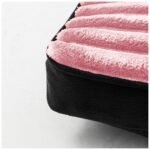 Plush Ribbed Pet Bed for Dogs & Cats - Pink - Image 5