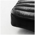 Plush Ribbed Pet Bed for Dogs & Cats - Charcoal - Image 5