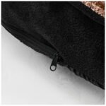 Plush Ribbed Pet Bed for Dogs & Cats - Mink - Image 6