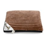 Plush Ribbed Pet Bed for Dogs & Cats - Mink - Image 8